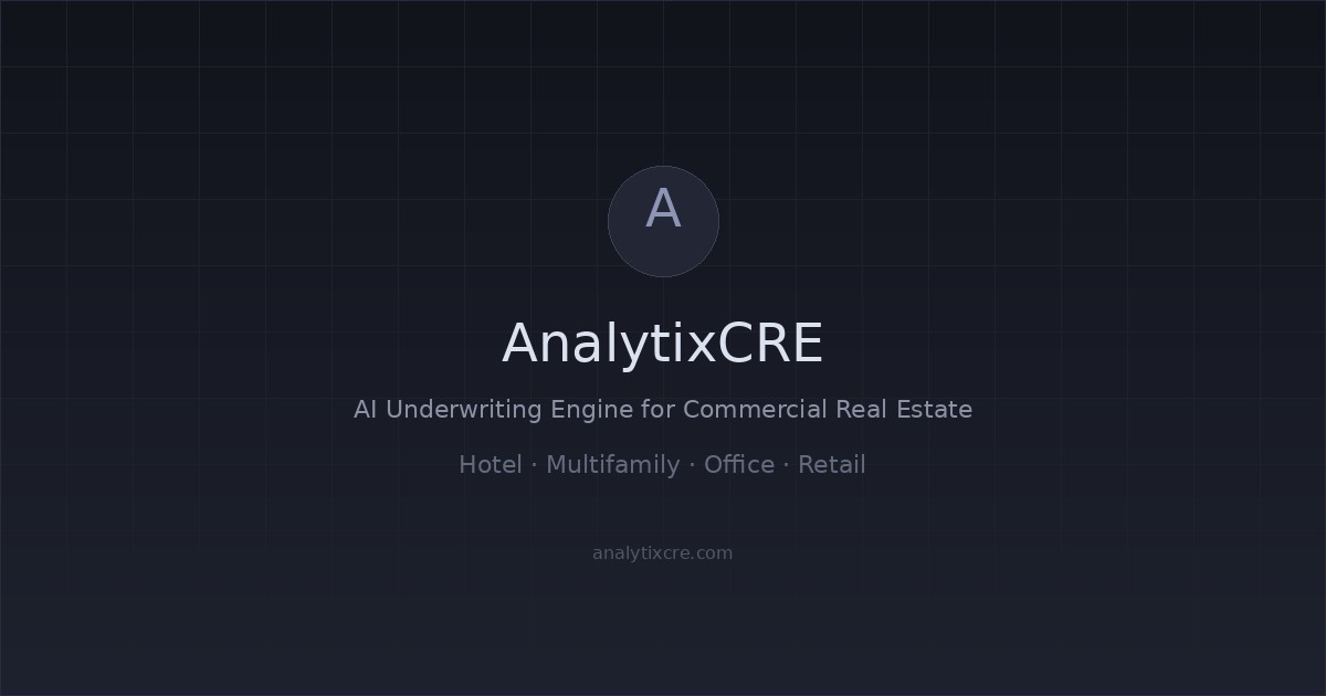 AnalytixCRE — AI underwriting engine for commercial real estate